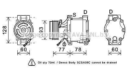 AVA QUALITY COOLING Kompresors, Gaisa kond. sistēma SUK100